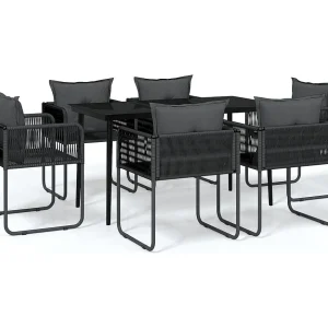 Azzedine 7-delige Tuinset zwart Azzedine 7-delige Tuinset zwart