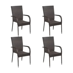 Asli 5-delige Tuinset bruin Asli 5-delige Tuinset bruin