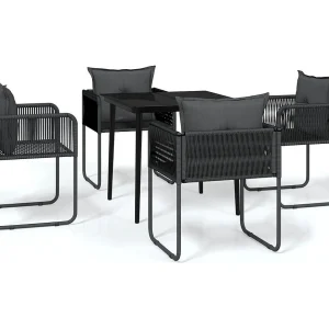 Azzedine 5-delige Tuinset zwart Azzedine 5-delige Tuinset zwart