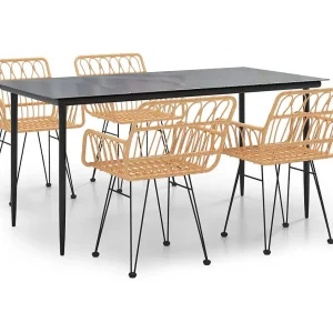 Arkadelphia 5-delige Tuinset poly rattan Arkadelphia 5-delige Tuinset poly rattan