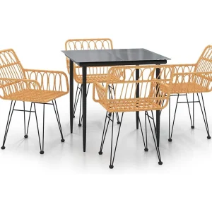 Arkadelphia 5-delige Tuinset poly rattan Arkadelphia 5-delige Tuinset poly rattan
