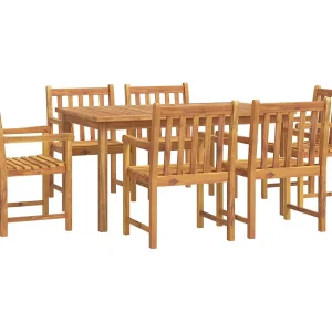 Aldren 7-delige Tuinset massief acaciahout Aldren 7-delige Tuinset massief acaciahout