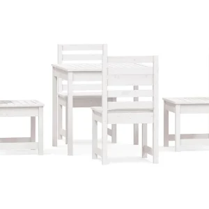 Adrien 5-delige Tuinset massief grenenhout wit Adrien 5-delige Tuinset massief grenenhout wit