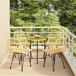 Aldvir 5-delige Tuinset poly rattan Aldvir 5-delige Tuinset poly rattan