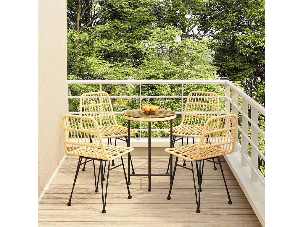 Aldvir 5-delige Tuinset poly rattan