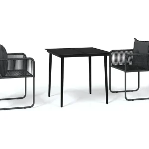 Azzedine 3-delige Tuinset zwart Azzedine 3-delige Tuinset zwart