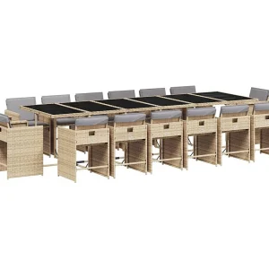 An Daingean 17-delige Tuinset met kussens poly rattan gemengd beige An Daingean 17-delige Tuinset met kussens poly rattan gemengd beige