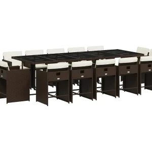 An Daingean 15-delige Tuinset met kussens poly rattan bruin An Daingean 15-delige Tuinset met kussens poly rattan bruin