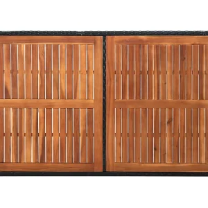 André-Félix  7-delige Tuinset poly rattan acaciahout zwart