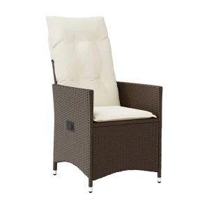 Alden 5-delige Tuinset met kussens poly rattan bruin Alden 5-delige Tuinset met kussens poly rattan bruin