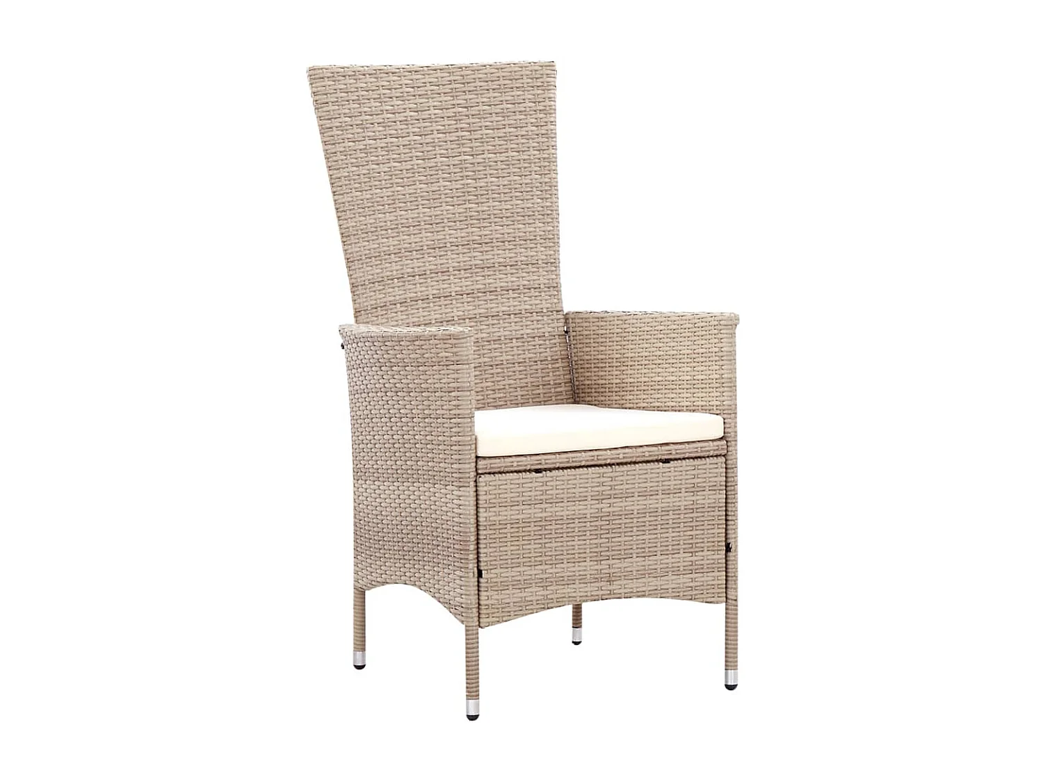 Bahae 7-delige Tuinset met kussens poly rattan beige