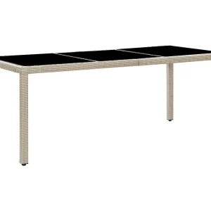 Bahae  9-delige Tuinset met kussens poly rattan beige