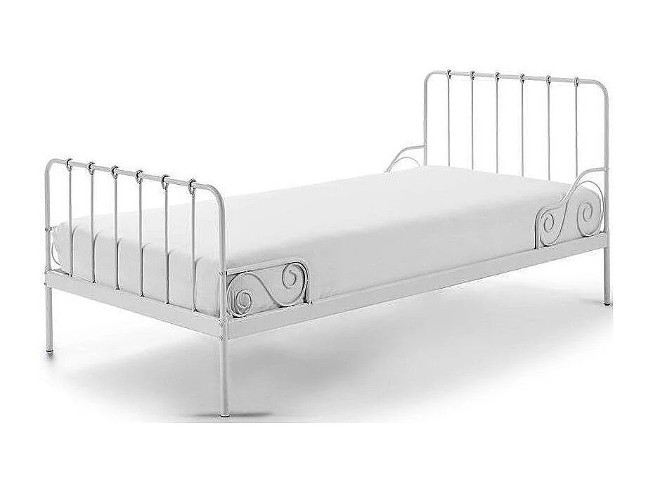 Alice wit metalen eenpersoonsbed 90x200 cm