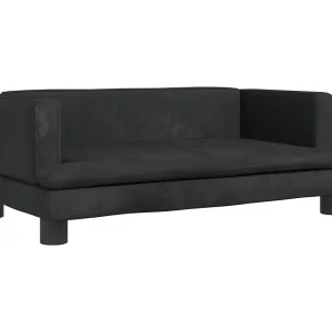 Asdee  Hondenmand 80x45x30 cm fluweel zwart