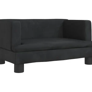 Asdee Hondenmand 60x40x30 cm fluweel zwart Asdee Hondenmand 60x40x30 cm fluweel zwart