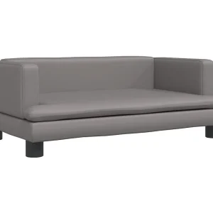 Asdee  Hondenmand 80x45x30 cm kunstleer grijs