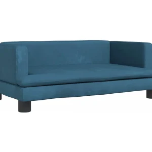 Asdee  Hondenmand 80x45x30 cm fluweel blauw