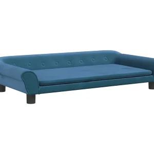Angeren  Hondenmand 100x50x21 cm fluweel blauw