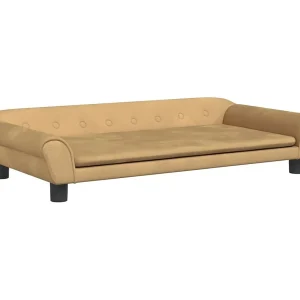 Angeren  Hondenmand 100x50x21 cm fluweel bruin