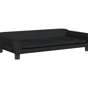 Angeren Hondenmand 100x50x21 cm fluweel zwart Angeren Hondenmand 100x50x21 cm fluweel zwart