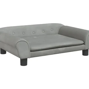 Angeren Hondenmand 70x48x22 cm fluweel lichtgrijs Angeren Hondenmand 70x48x22 cm fluweel lichtgrijs