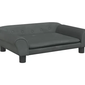 Angeren Hondenmand 70x48x22 cm fluweel donkergrijs Angeren Hondenmand 70x48x22 cm fluweel donkergrijs