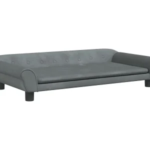 Angeren  Hondenmand 100x50x21 cm fluweel donkergrijs