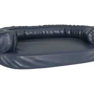 Aventura  Hondenmand ergonomisch schuim 88×65 cm kunstleer donkerblauw