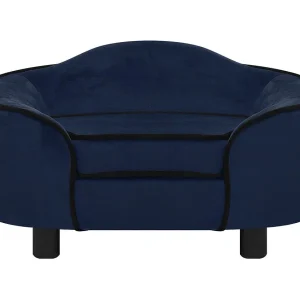 Angelika  Hondenbank 67x47x36 cm pluche blauw