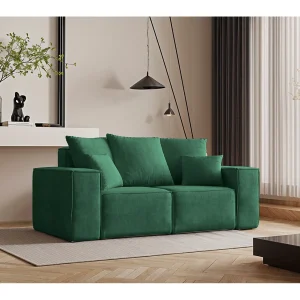 Bank, tweezitsbank ELLA, stof Noel, groen Bank, tweezitsbank ELLA, stof Noel, groen