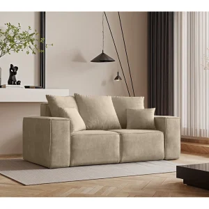 Bank, tweezitsbank ELLA, stof Noel, lichtbeige Bank, tweezitsbank ELLA, stof Noel, lichtbeige