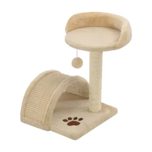 Alfie Dean  Kattenkrabpaal met sisal krabpaal 40 cm beige en bruin