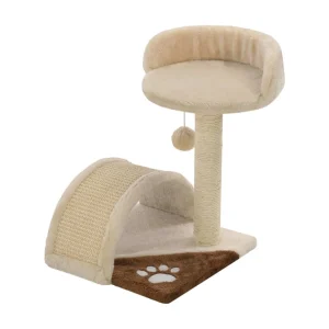 Alfie Dean  Kattenkrabpaal met sisal krabpaal 40 cm beige en bruin