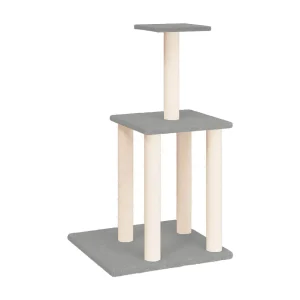 Atoka Kattenmeubel met sisal krabpalen 85,5 cm lichtgrijs Atoka Kattenmeubel met sisal krabpalen 85,5 cm lichtgrijs