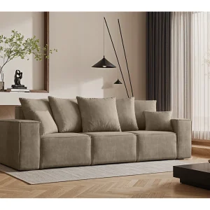 Bank, driezitsbank ELLA, stof Noel, beige Bank, driezitsbank ELLA, stof Noel, beige