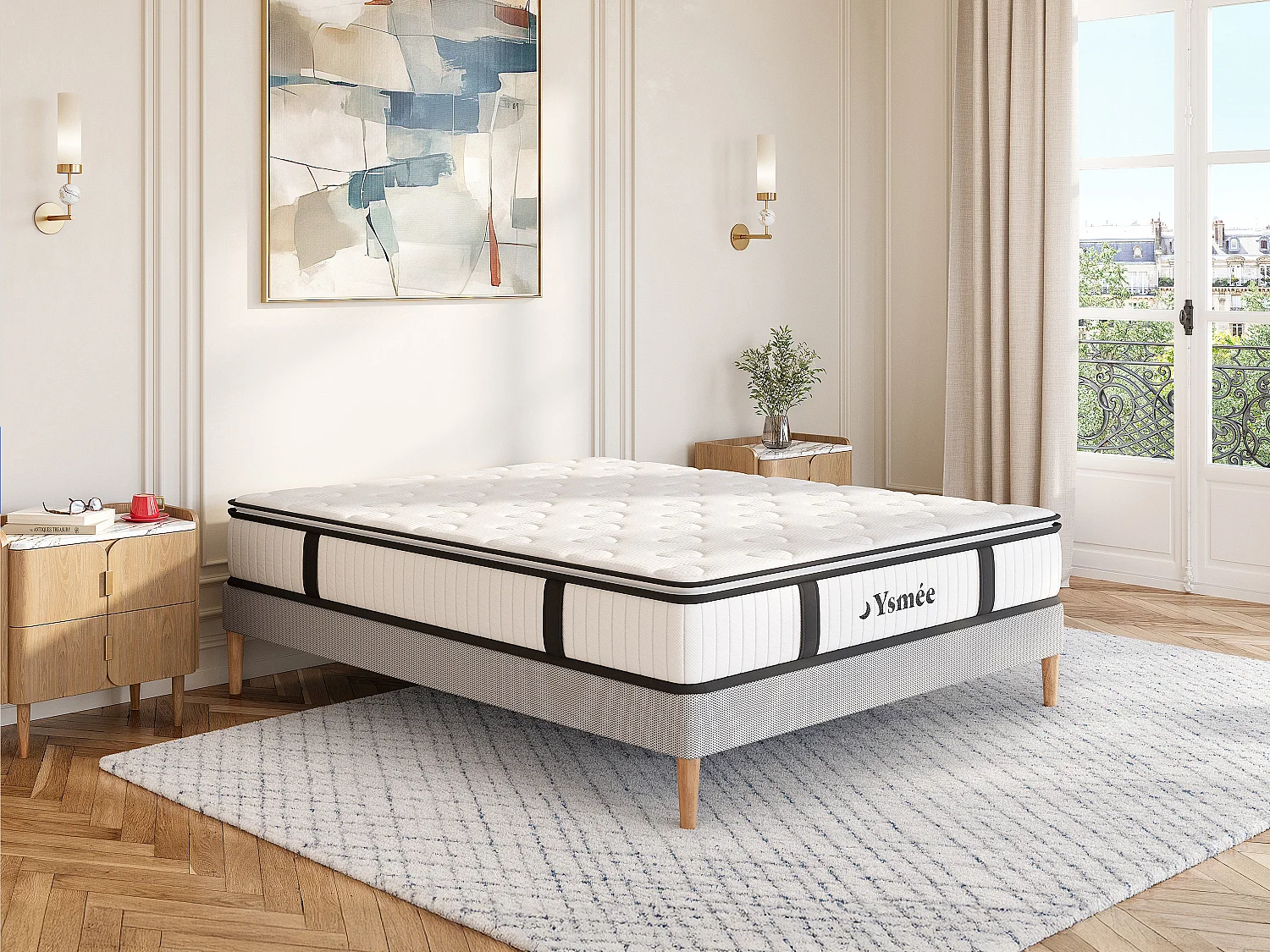 Matras met pocketveren AMERICAN DREAM van YSMÉE 140 x 200 cm.