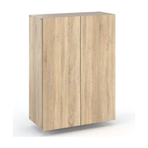 Badkamer wandmeubel Sonoma eik 60 cm, boven de wasmachine, kolom