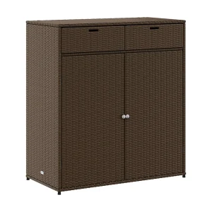 Annemarie Tuinkast 105x55x113 cm poly rattan bruin Annemarie Tuinkast 105x55x113 cm poly rattan bruin