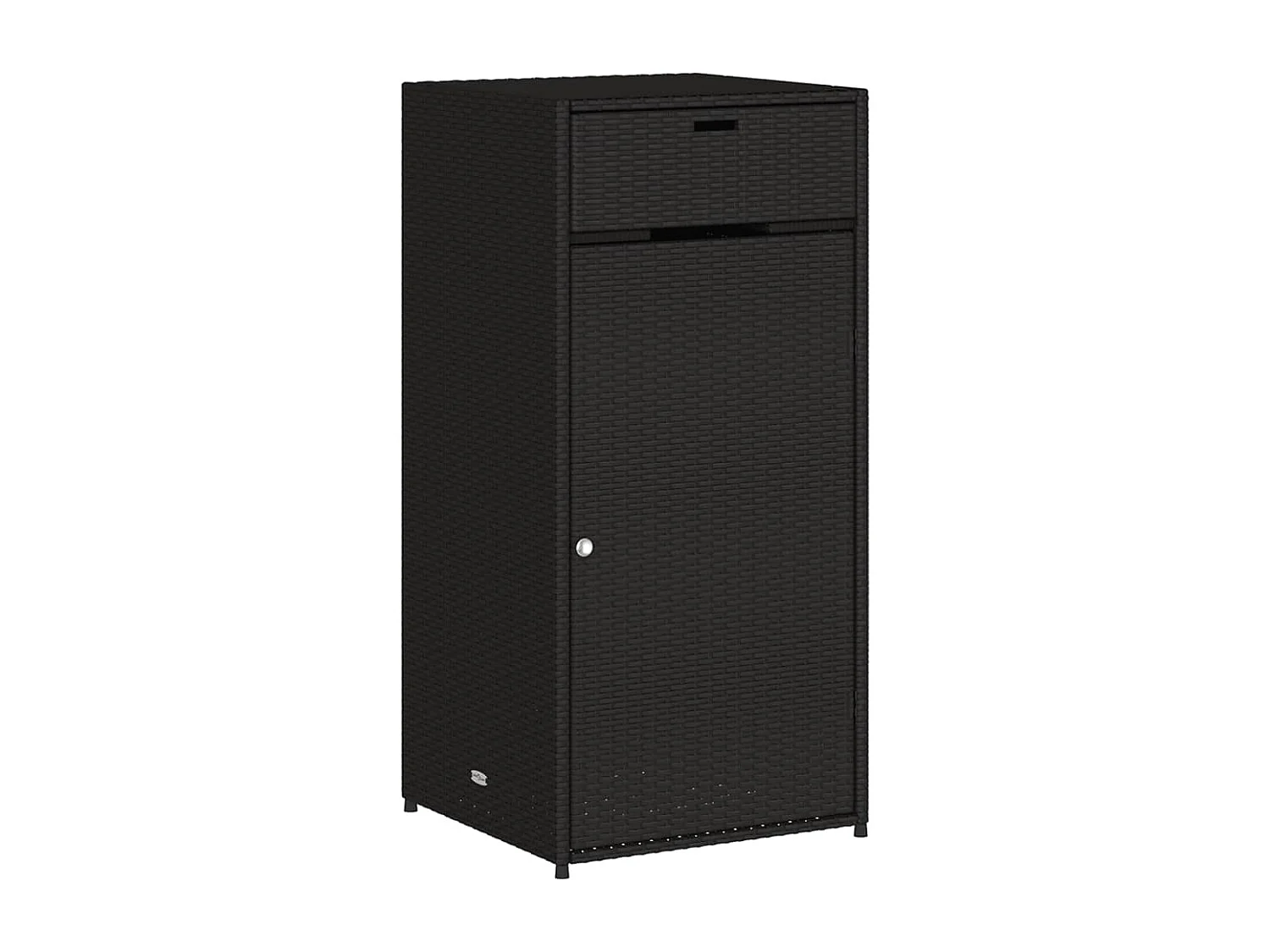 Annemarie Tuinkast 55x55x111 cm poly rattan zwart