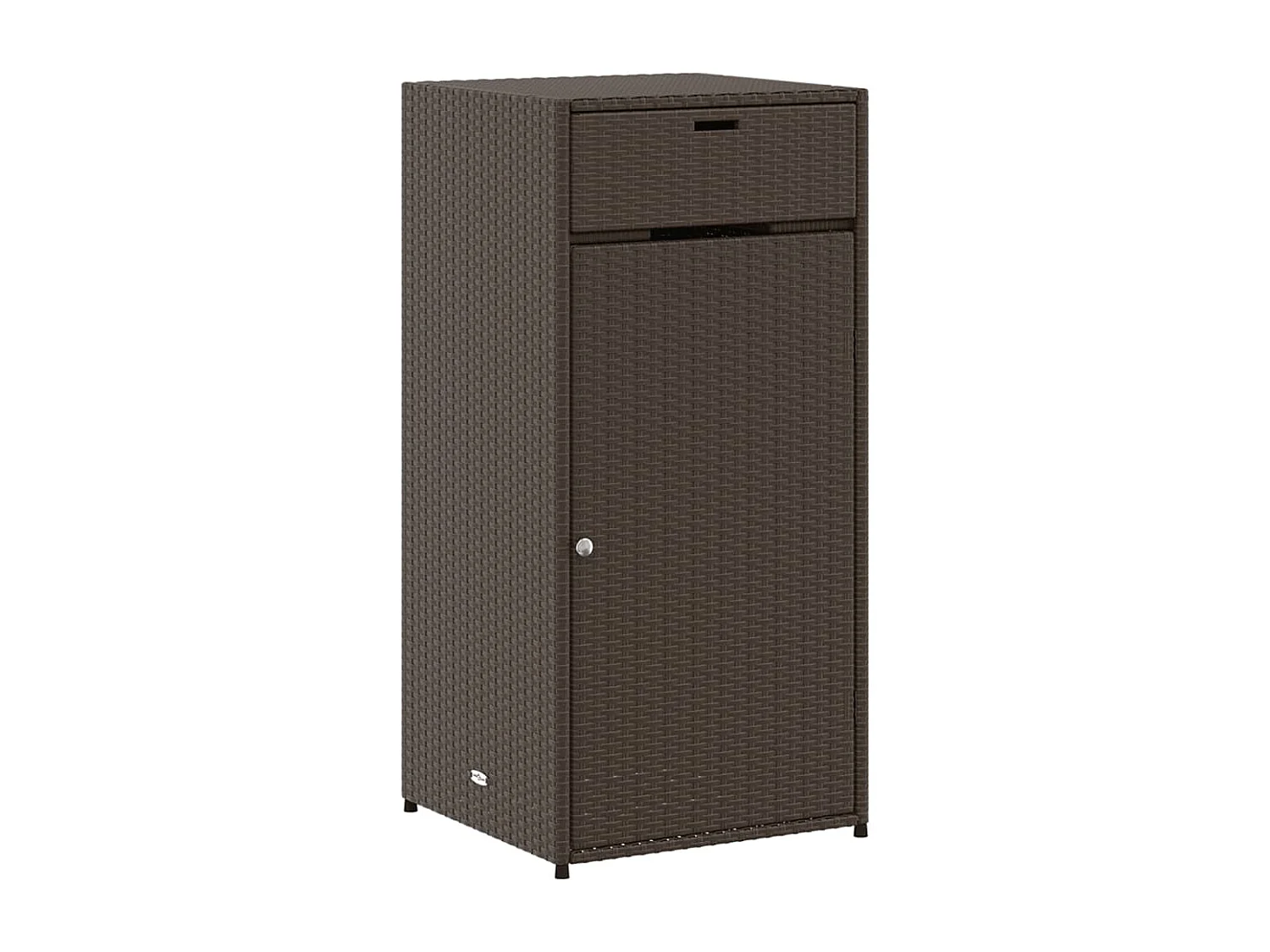 Annemarie Tuinkast 55x55x111 cm poly rattan bruin