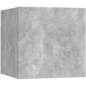 Ahakista Tv-wandmeubel 30,5x30x30 cm betongrijs Ahakista Tv-wandmeubel 30,5x30x30 cm betongrijs