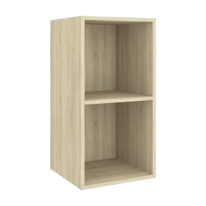 Aymee  Tv-wandmeubel 37x37x72 cm bewerkt hout sonoma eikenkleurig