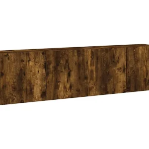 American Canyon  Tv-meubels 2 st wandgemonteerd 80x30x41 cm gerookt eikenkleurig