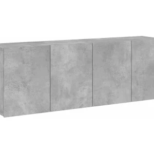 American Canyon  Tv-meubels 2 st wandgemonteerd 60x30x41 cm betongrijs