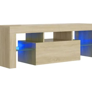 Aiden Tv-meubel met LED-verlichting 120x35x40cm sonoma eikenkleurig Aiden Tv-meubel met LED-verlichting 120x35x40cm sonoma eikenkleurig