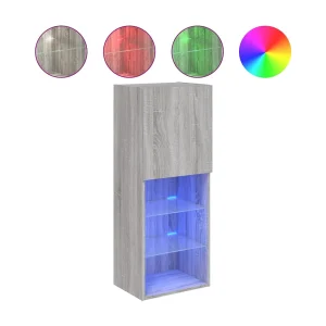 Almar Tv-meubel met LED-verlichting 40,5x30x102 cm grijs sonoma eiken Almar Tv-meubel met LED-verlichting 40,5x30x102 cm grijs sonoma eiken
