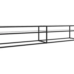 Ballypatrick Tv-meubel 220x40x40,5 cm gehard glas transparant Ballypatrick Tv-meubel 220x40x40,5 cm gehard glas transparant