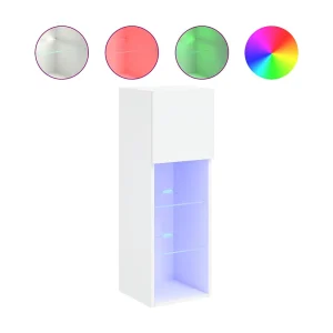 Almar Tv-meubel met LED-verlichting 30,5x30x90 cm wit Almar Tv-meubel met LED-verlichting 30,5x30x90 cm wit
