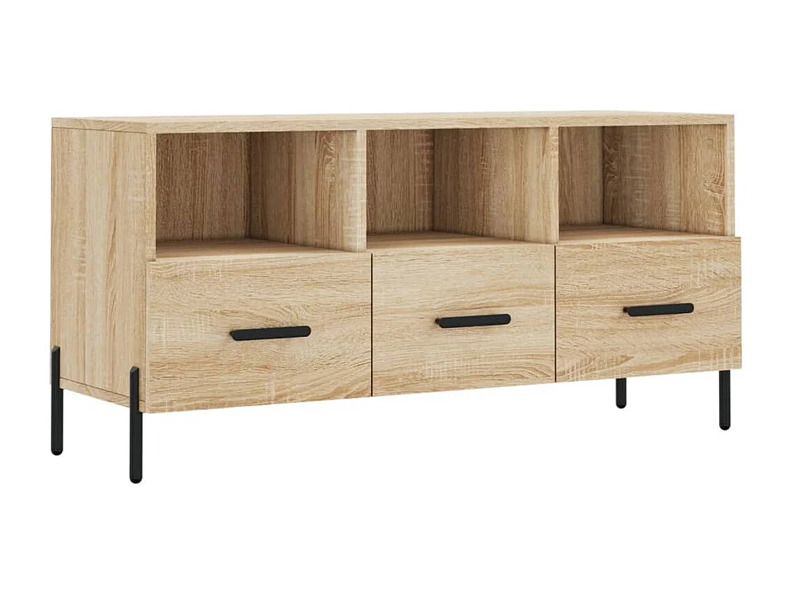 Abbeyfeale Tv-meubel 102x36x50 cm bewerkt hout sonoma eikenkleurig