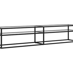 Ballypatrick  Tv-meubel 200x40x40,5 cm gehard glas transparant